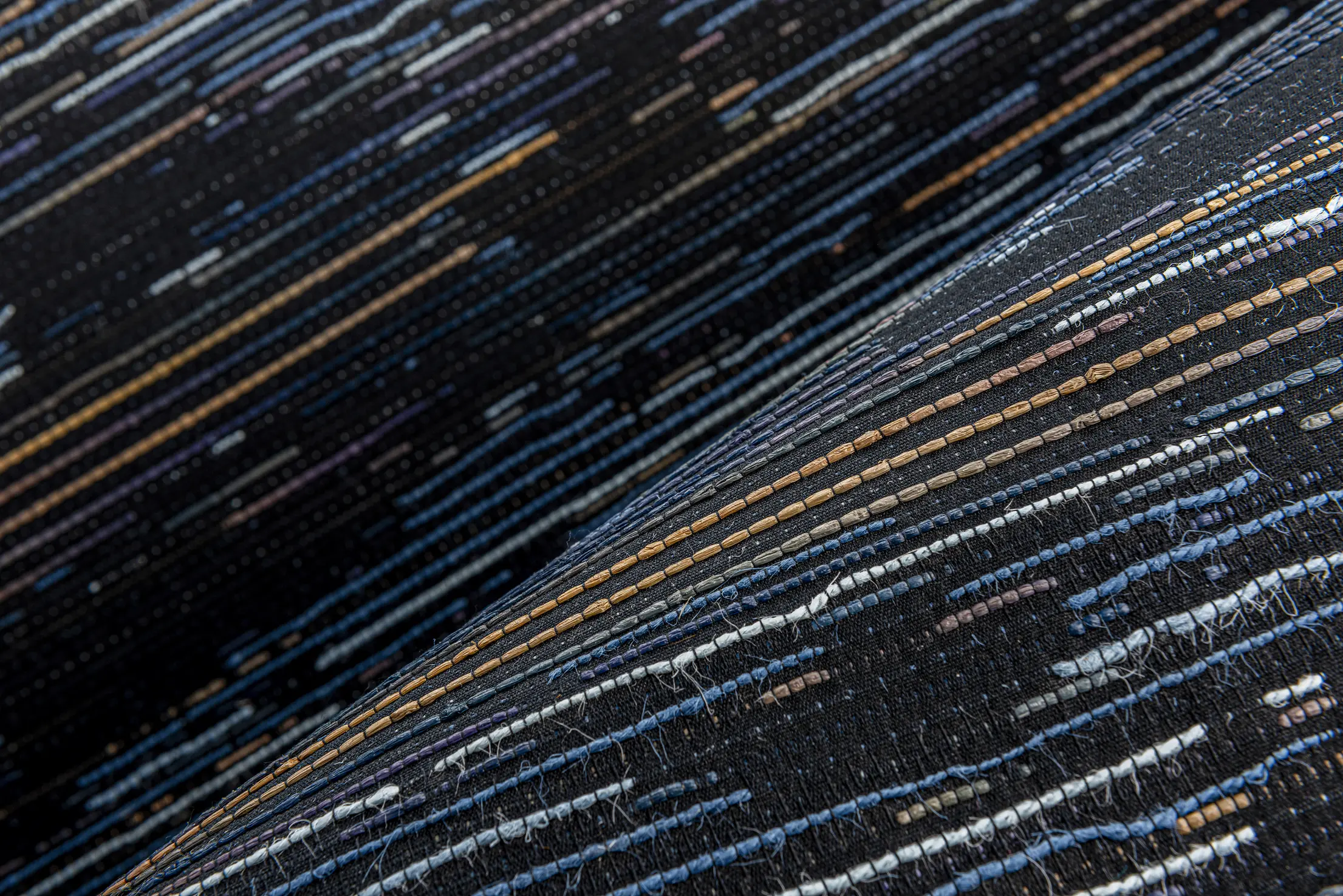 Wallcovering Tokyo Blue Tie Tami Sunset